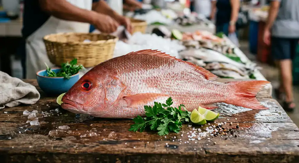 Pargo rojo fresco entero